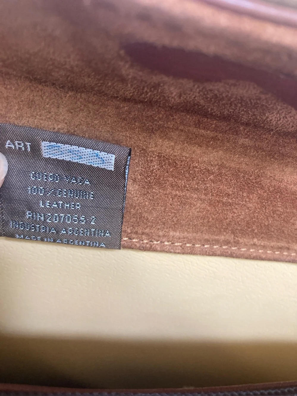 ZHHZ Leather Briefcase/Laptop Bag with Combination Locks